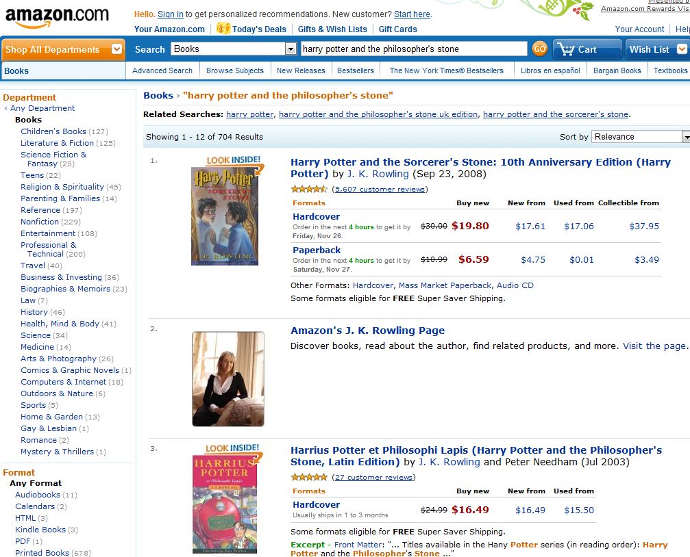 harry potter amazon